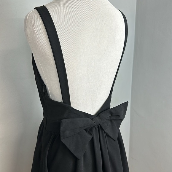 Tea & Cup Coquette Open Back Bow Mini Dress Sz M - Picture 9 of 14